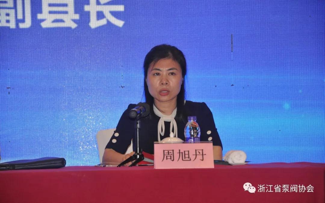 永嘉縣副縣長(zhǎng)周旭丹在全國(guó)閥門標(biāo)準(zhǔn)工作會(huì)議講話